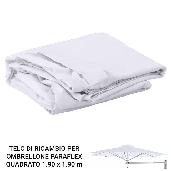 Telo per ombrellone paraflex quadrato 1,90 x 1,90 m - colore natural