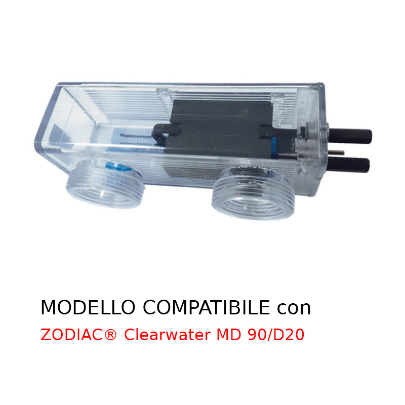 Cella elettrolitica compatibile per sterilizzatore a sale zodiac modello md90/d20
