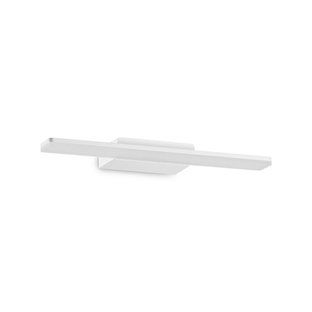 Applique moderna make-up alluminio bianco led 12w 3000k luce calda