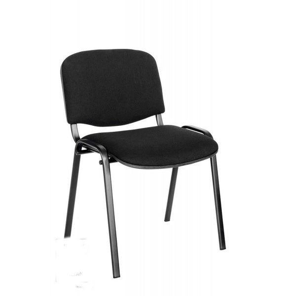 Sedia poltrona venere nera in tessuto - arredo uffici