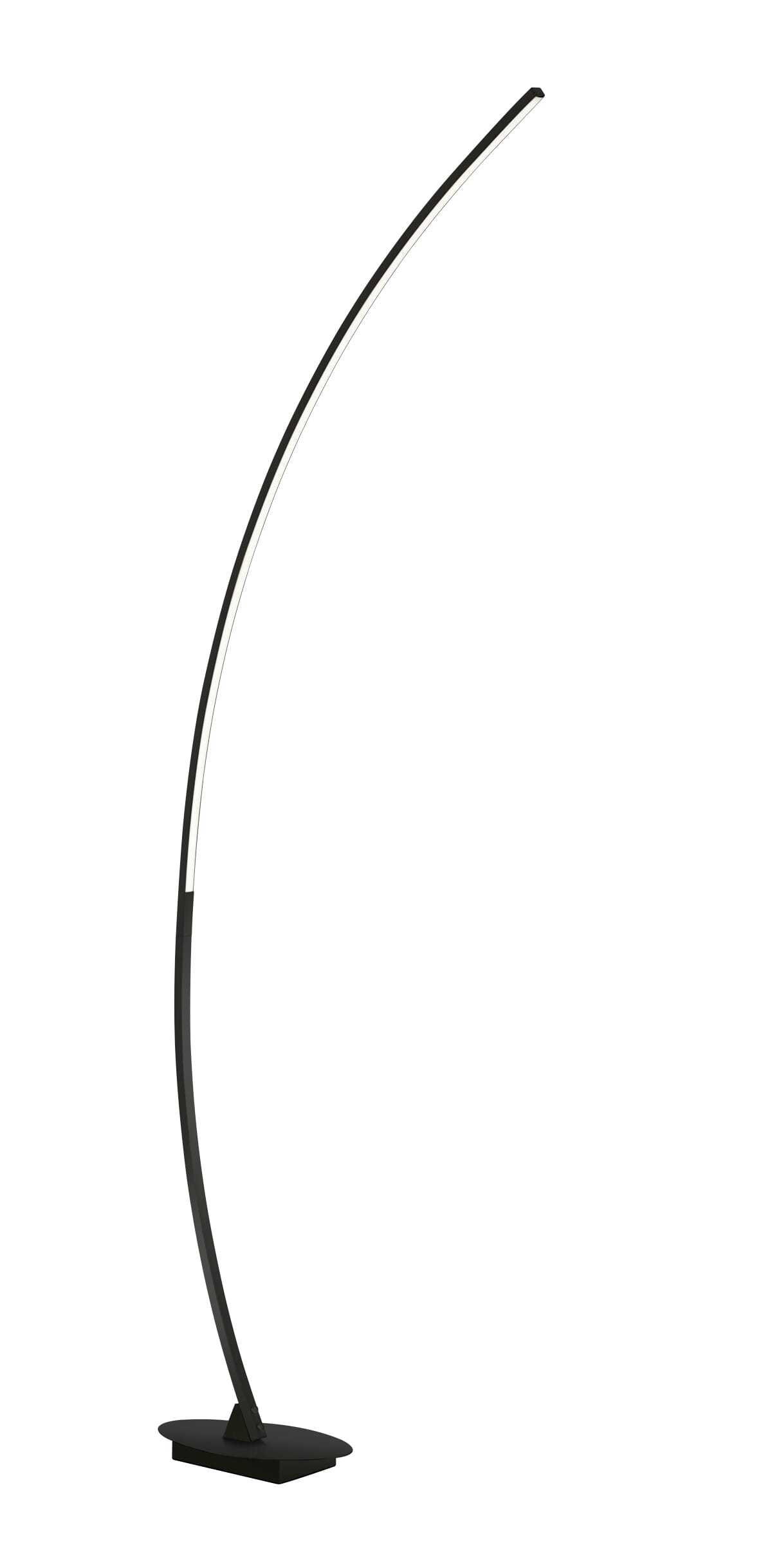 Lampada da terra ad arco led logrono nero