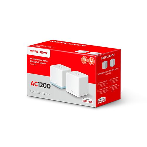 Router mercusys wifi mesh ac1200 gig x2 - halo h32g(2-pack)