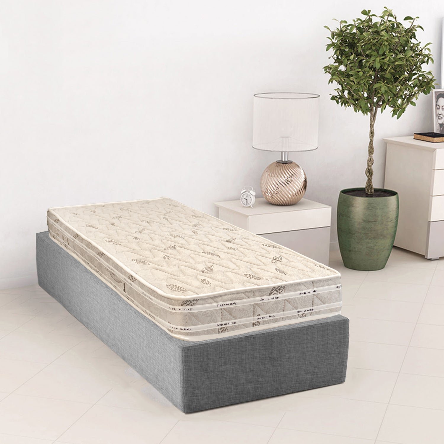Qualydorm materasso singolo ortopedico semirigido water foam 80x190 h18 sottovuoto made in italy
