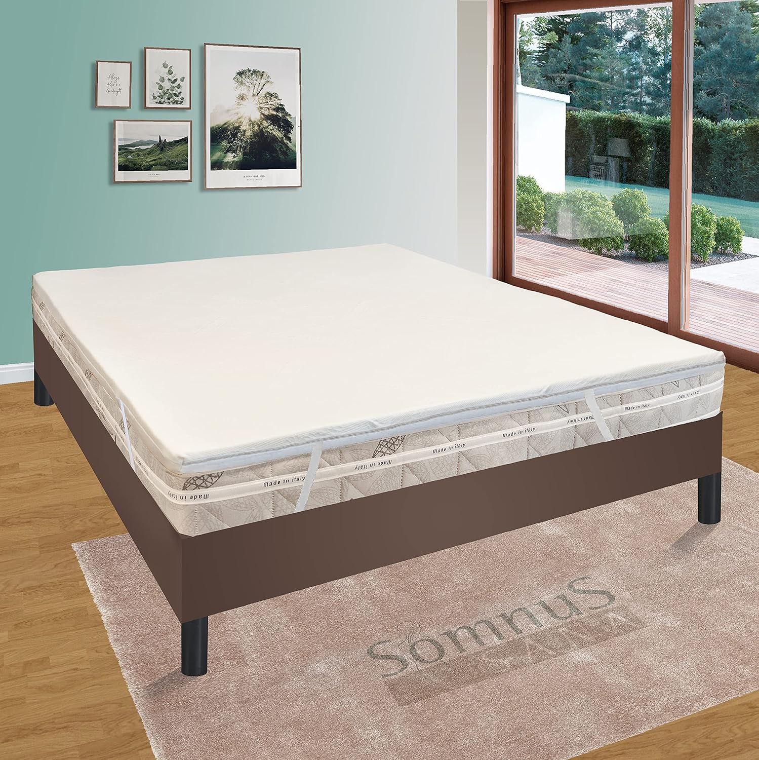 Topper correttore materasso matrimoniale king size memory foam rigidit media extra confort 180x200 cm h4