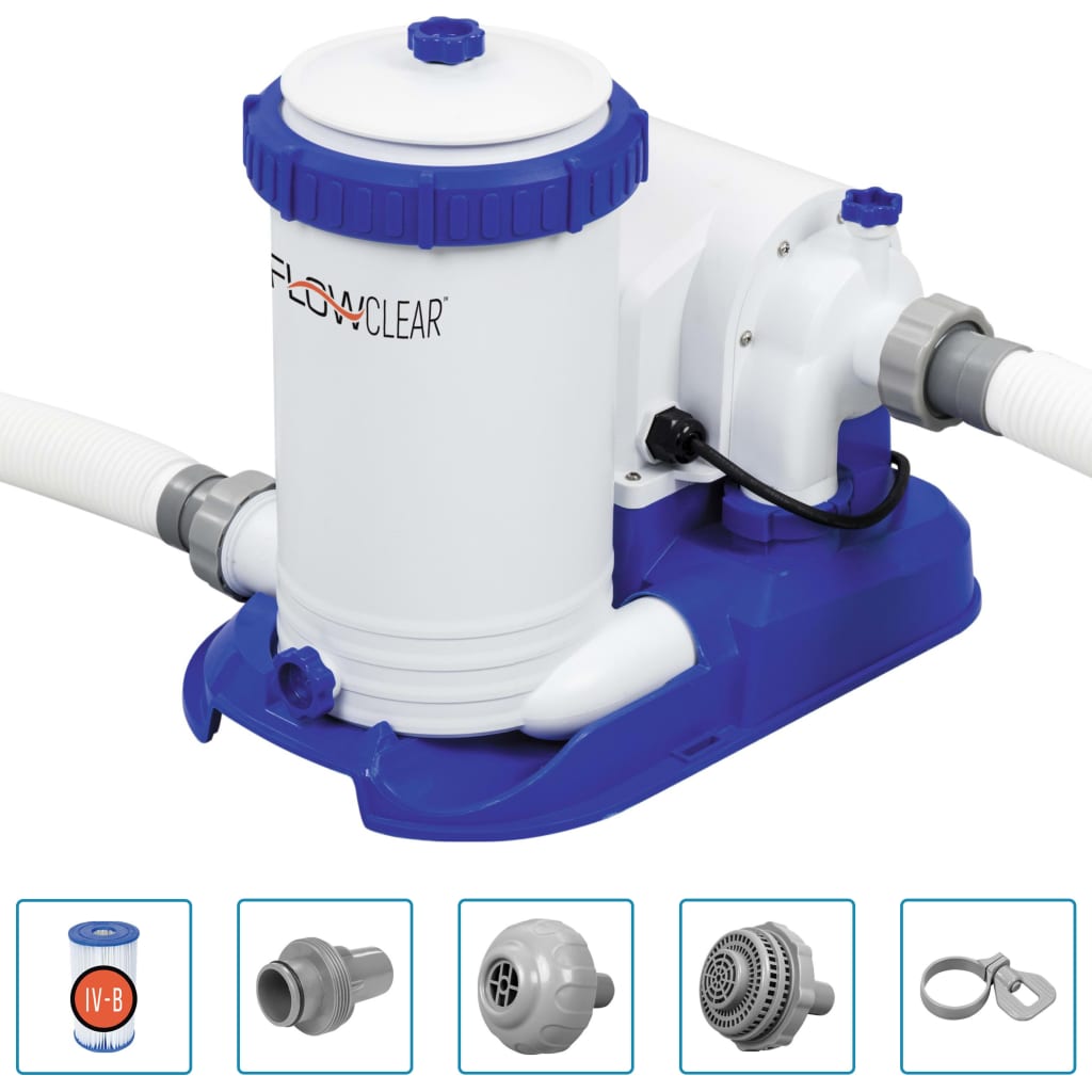 Bestway pompa con filtro per piscina flowclear 9463 l/hcod mxl 73335