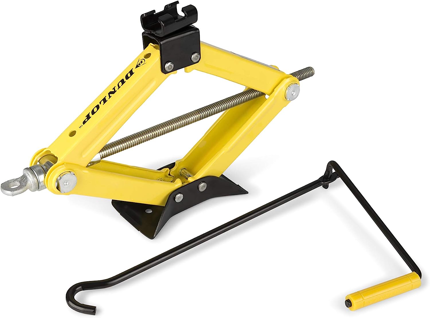 Cric sollevatore auto martinetto a forbice per gomme 1500 kg scissor jack dunlop