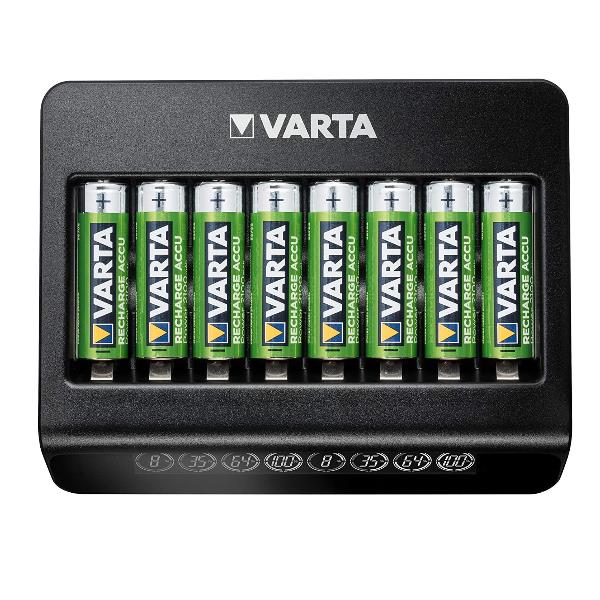 Varta lcd multi charger+ batteria per uso domestico ac