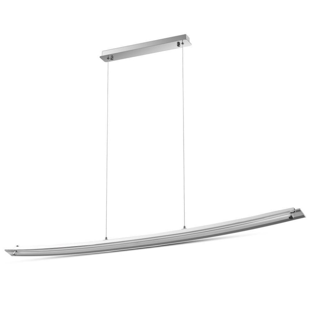 Lampada led a sospensione moderno designer bend 18w con vetro lungehzza 985mm 4000k sku-3898