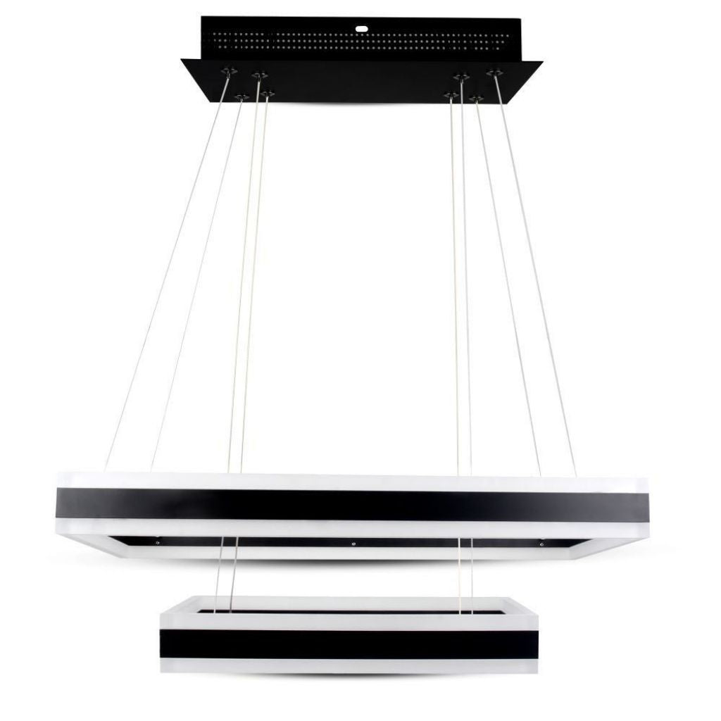 113 w morbido lampadario dimmabile 3000k nero 3000k