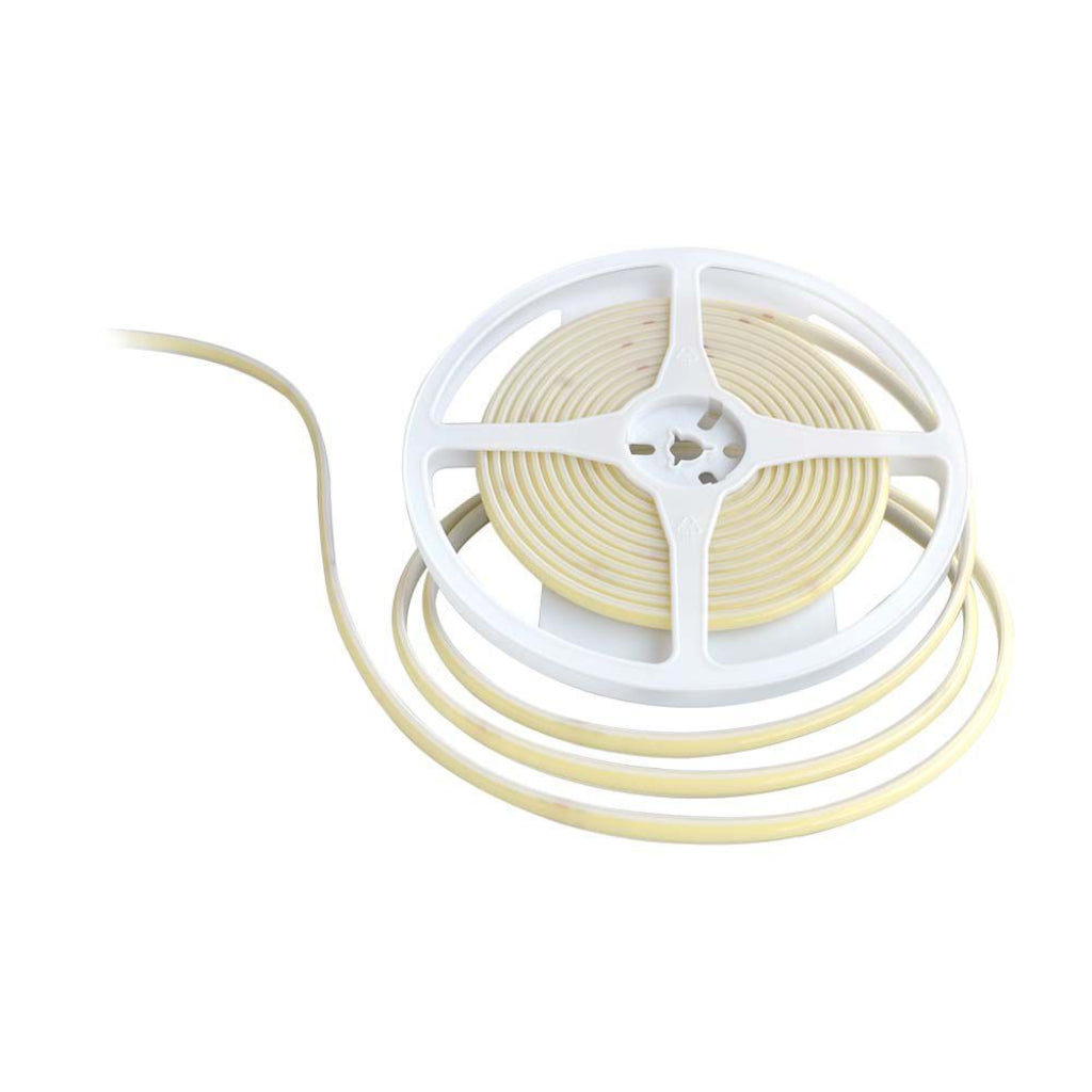 Striscia strip led cob-320 10w/m 5m 24v 1000lm/m 4000k ip67 8mm
