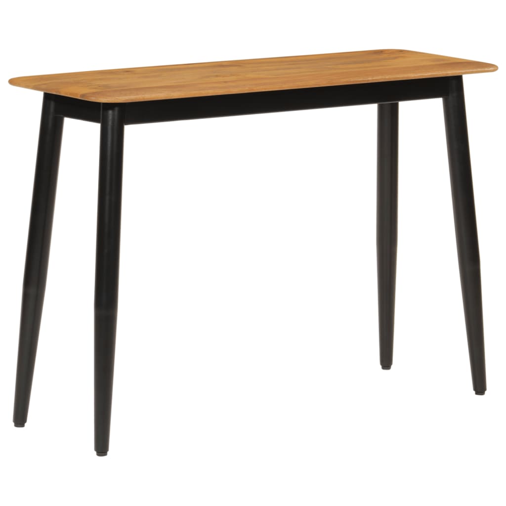 Tavolo consolle 110x40x76 cm in legno massello di mango e ferro 356977