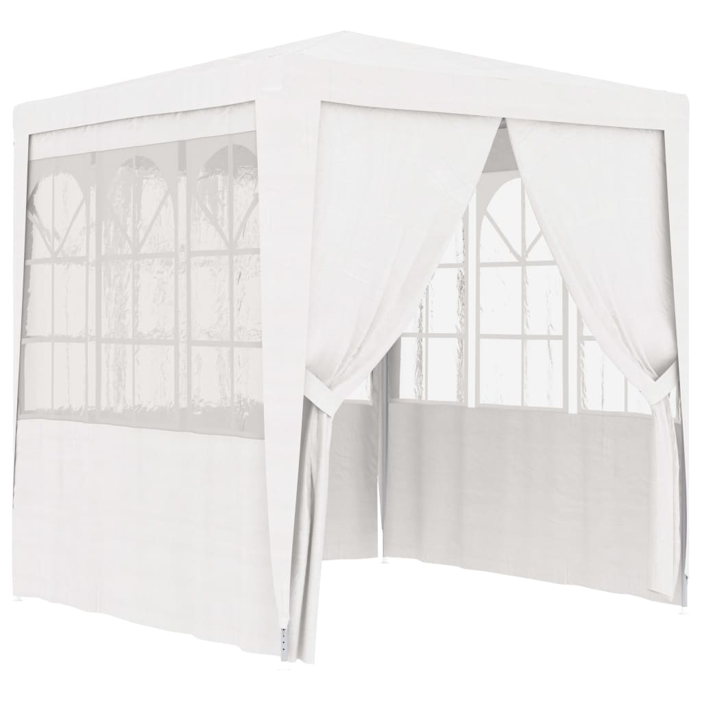 Gazebo professionale con pareti 2x2 m bianco 90 g/mcod mxl 126796