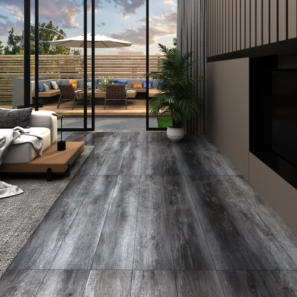Listoni autoadesivi in pvc 5,21 m 2 mm grigio lucidocod mxl 93673