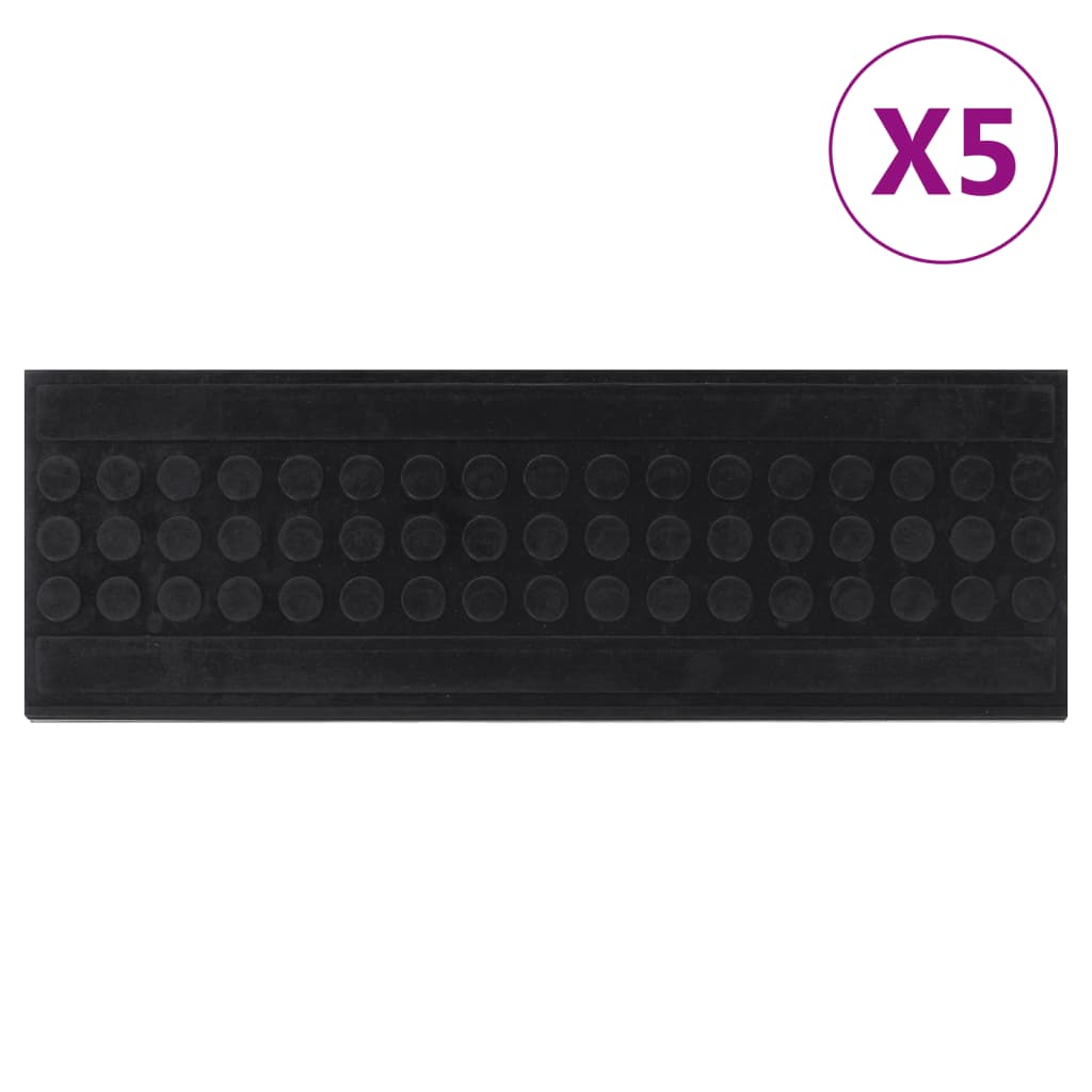 Tappetino per scale 5 pz 25x75 cm in gommacod mxl 134775