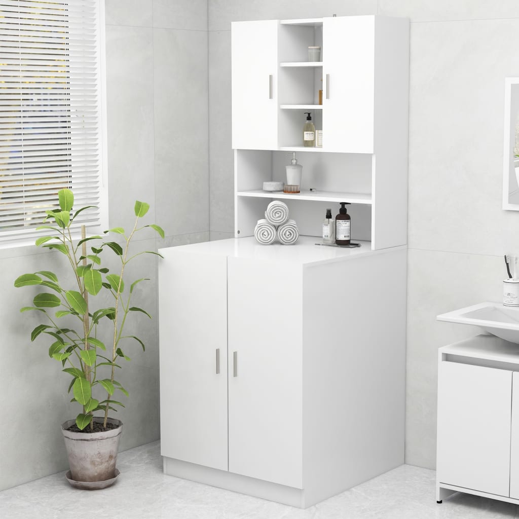 Mobile per lavatrice bianco 70,5x25,5x90 cmcod mxl 73403