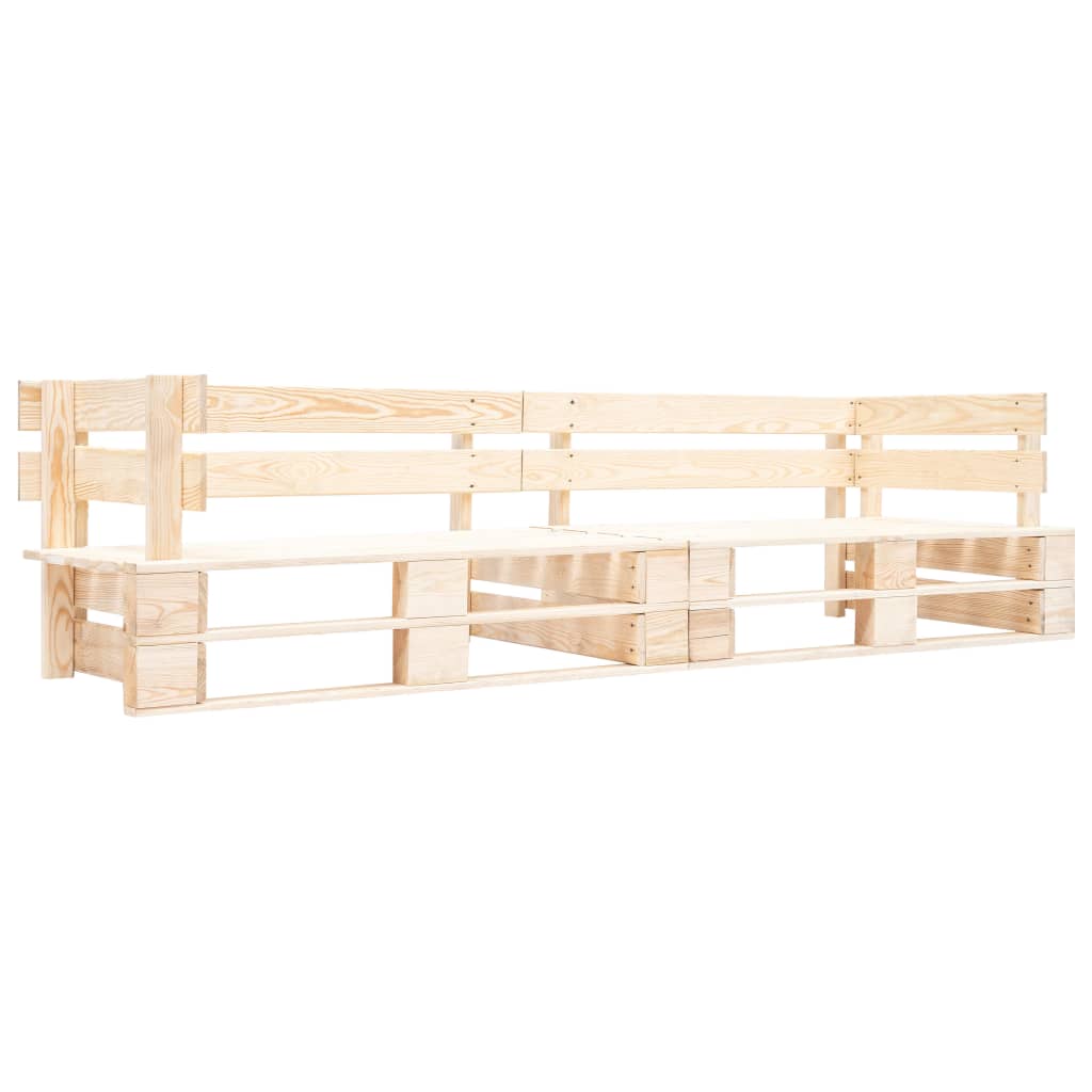 Divano da giardino a 2 posti su pallet naturale in legnocod mxl 71283
