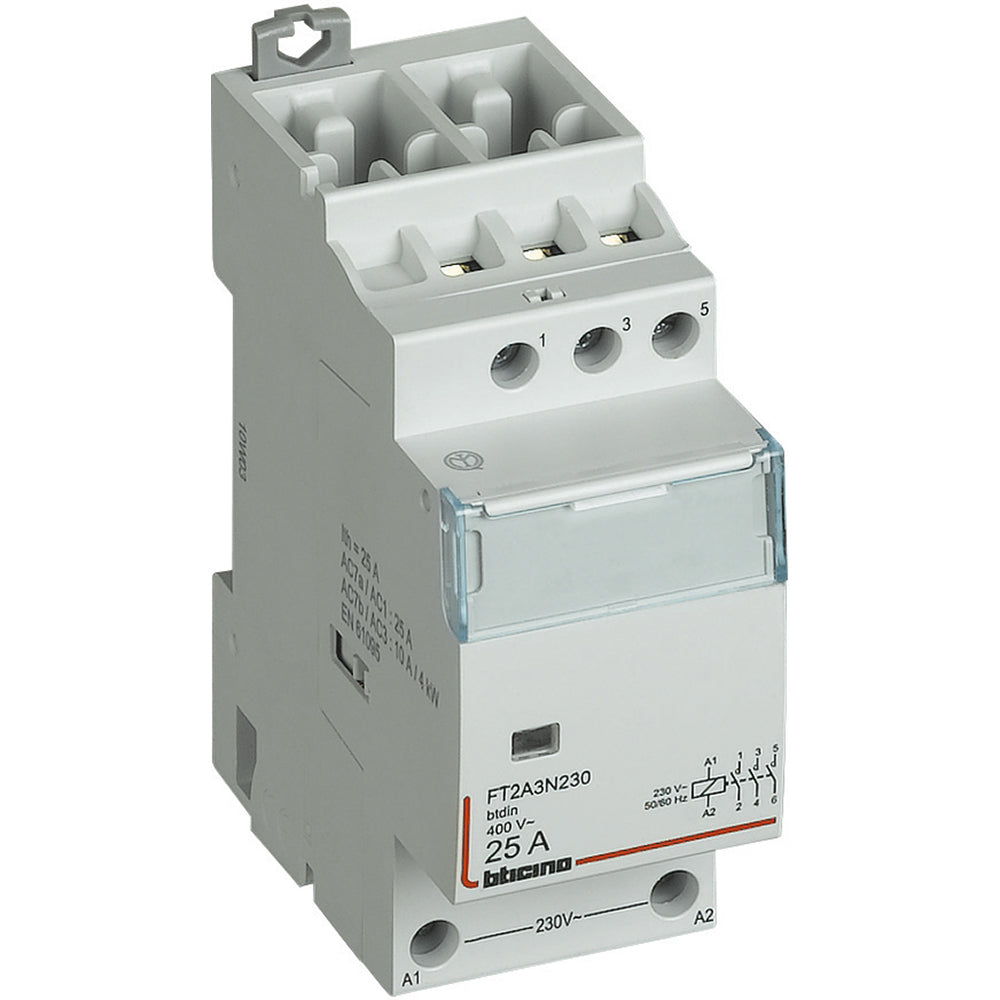 Bticino contattore 2no+2nc 25a 230vac ac3 ft2ac2n230