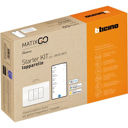Starter kit tapparelle bticino matixgo bianco jw2010kit