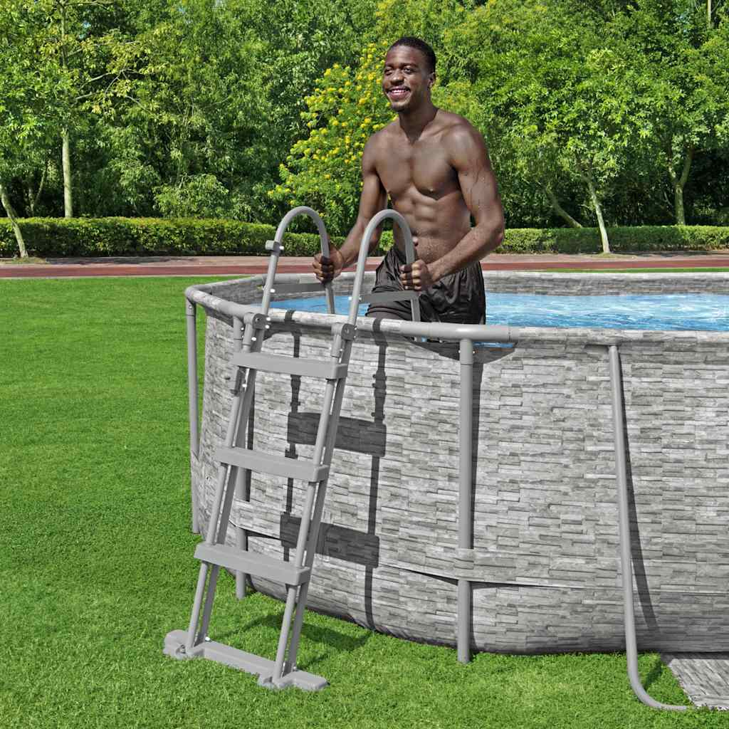 Bestway scaletta per piscina flowclear a 4 gradini 107 cm