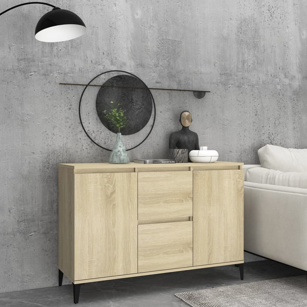 Credenza rovere sonoma 104x35x70 cm in truciolato cod mxl 9601