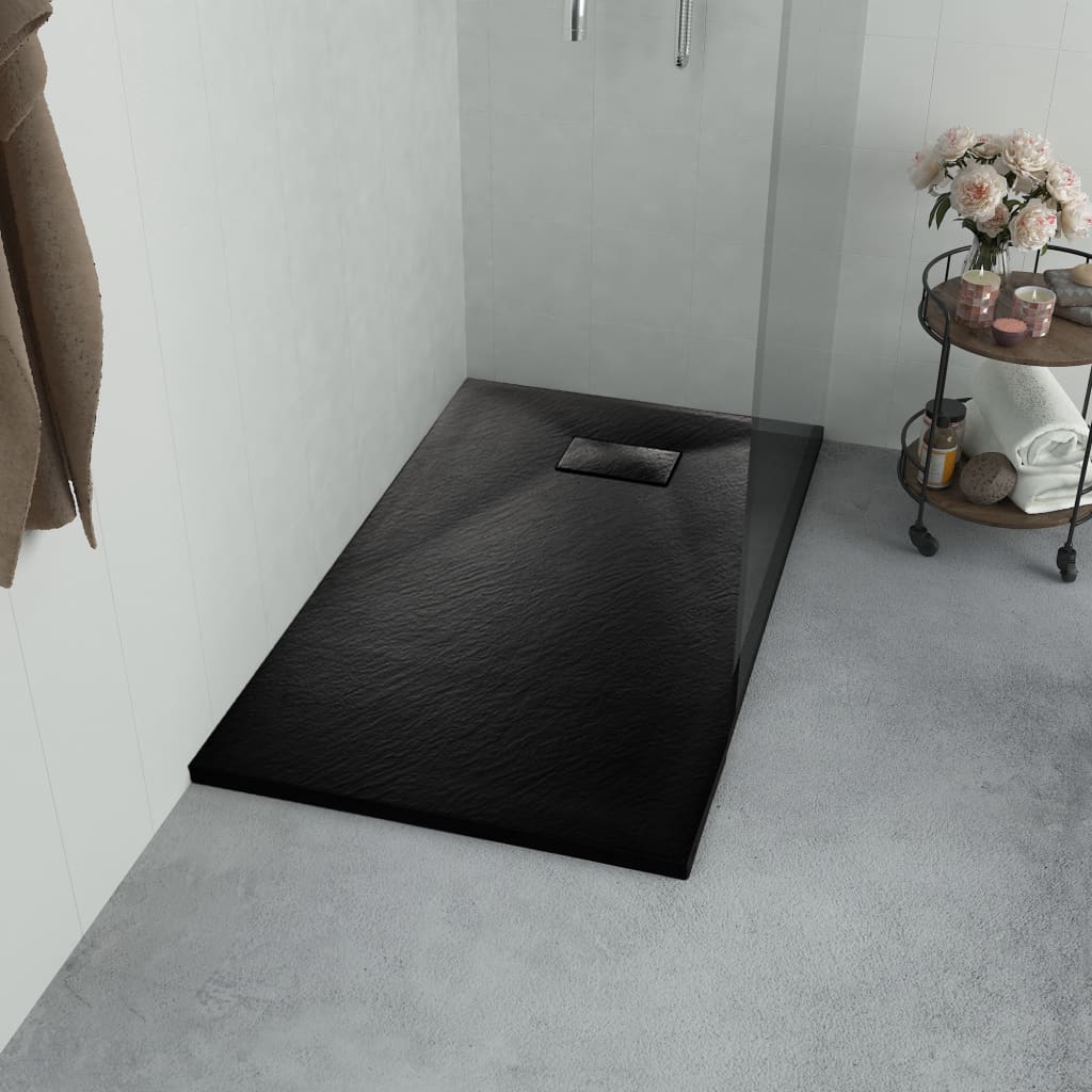 Piatto doccia in smc nero 90x90 cm cod mxl 11702