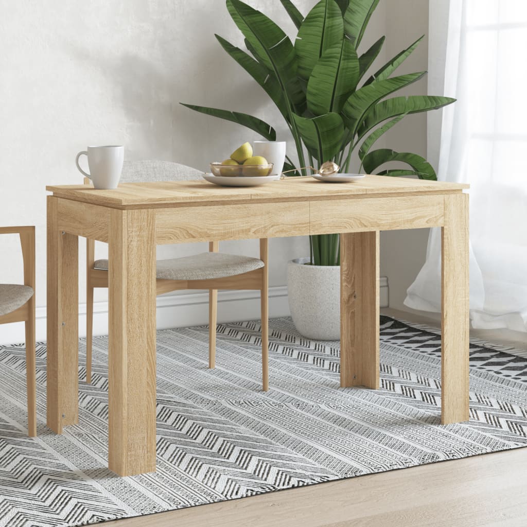 Tavolo da pranzo rovere sonoma 120x60x76 cm in truciolato cod mxl 13563