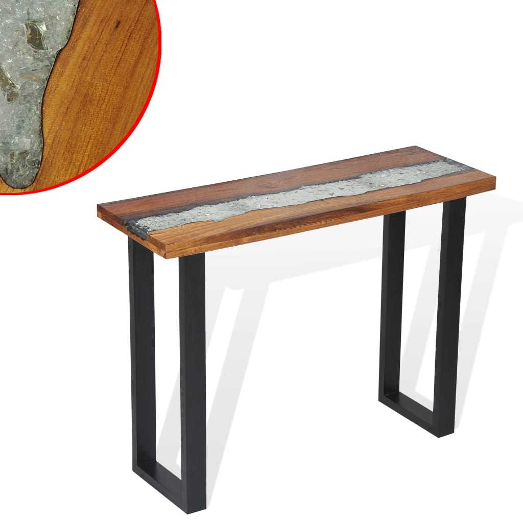 Tavolo consolle in teak 100x35x75 cm cod mxl 13717