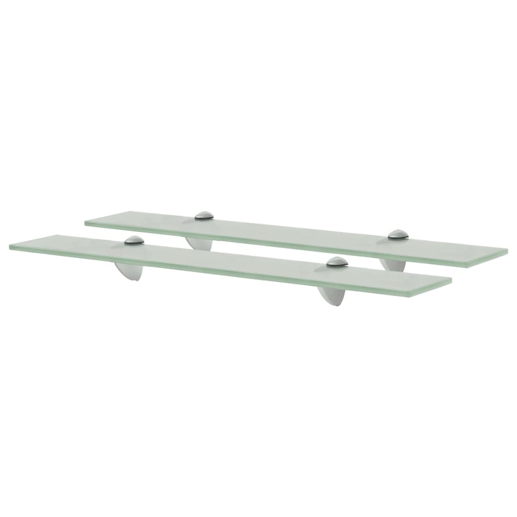 Mensole galleggianti 2 pz in vetro 60x20 cm 8 mm cod mxl 33449