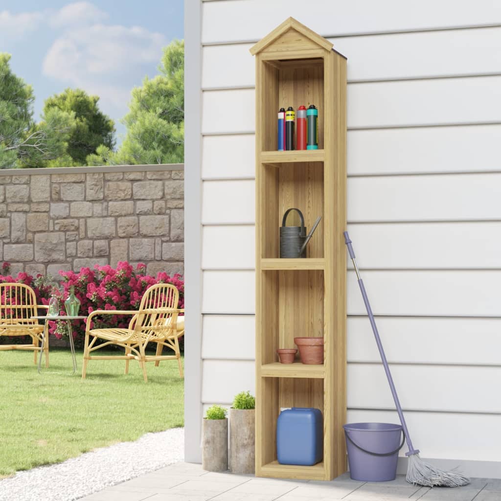Capanno per attrezzi da giardino 40x33x222cm in pino impregnato cod mxl 65811