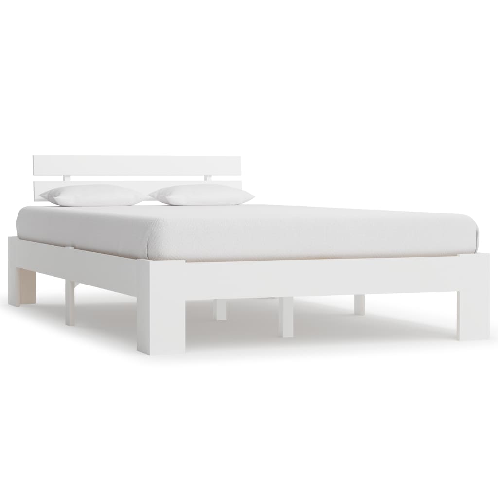 Giroletto bianco in legno massello di pino 140x200 cm cod mxl 64735