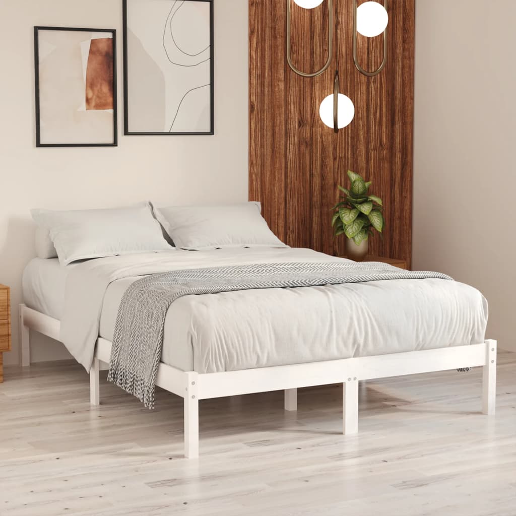 Giroletto bianco in legno massello di pino 140x200 cm cod mxl 65234
