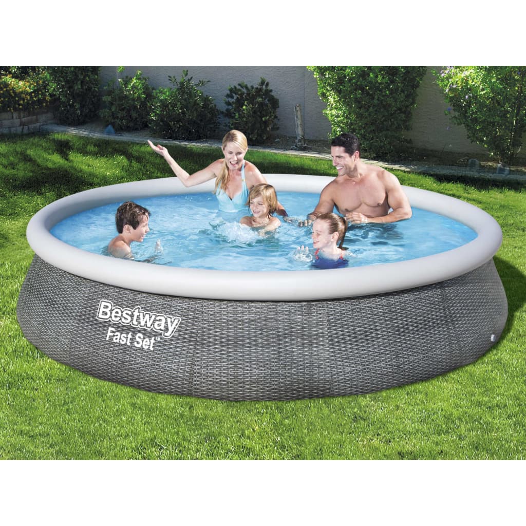 Bestway set piscina gonfiabile fast con pompa 396x84 cm cod mxl 67451