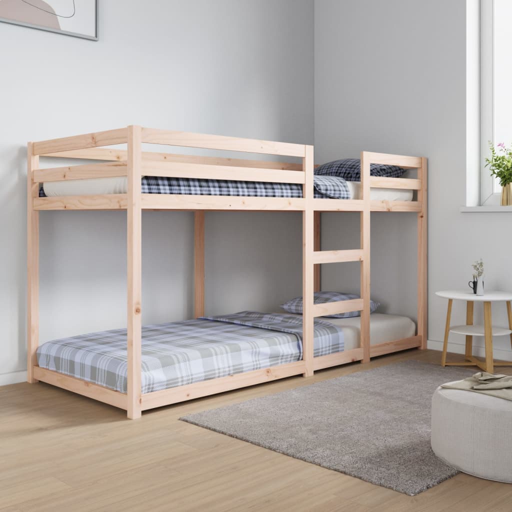 Letto a castello 80x200 cm in legno massello di pino cod mxl 63589