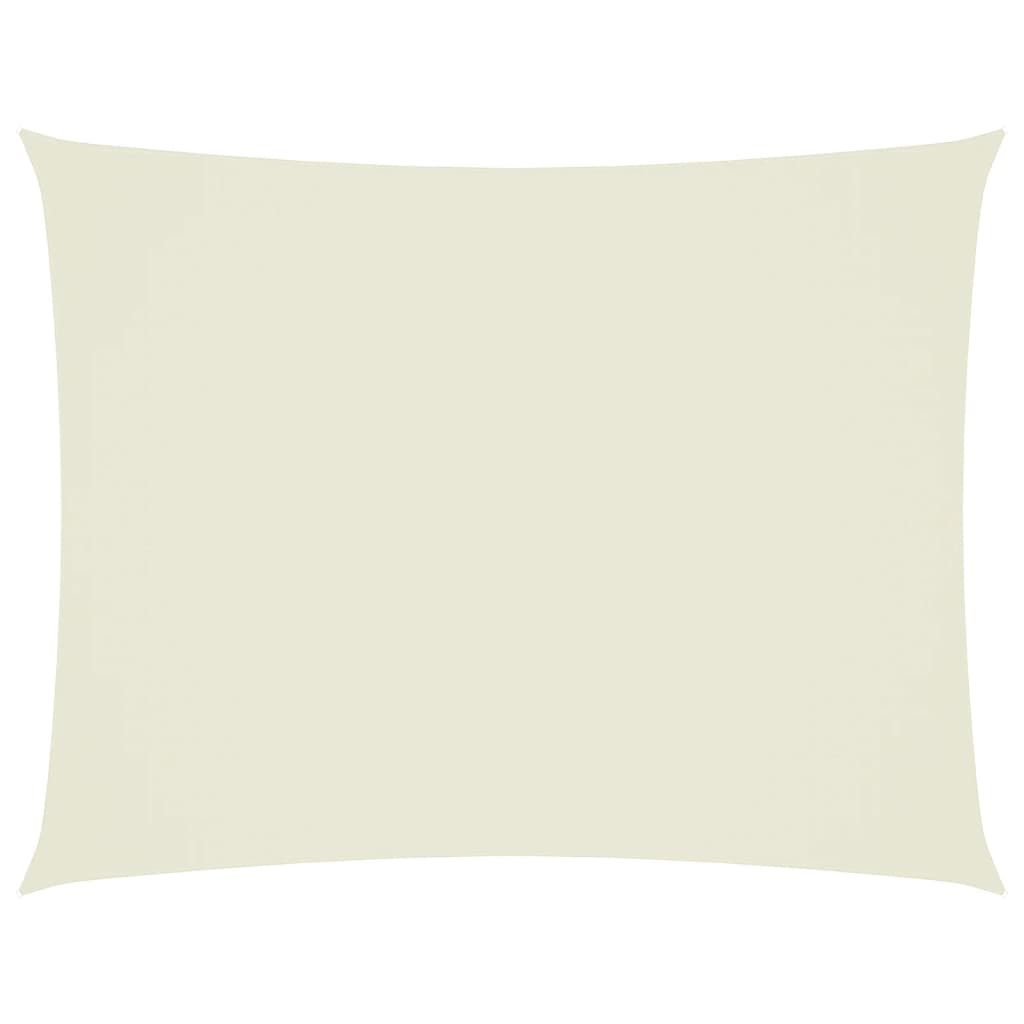 Parasole a vela oxford rettangolare 3x6 m crema