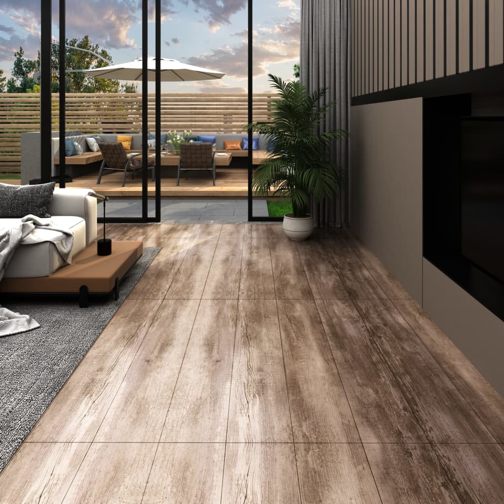 Listoni autoadesivi in pvc 5,21 m 2 mm legno slavato