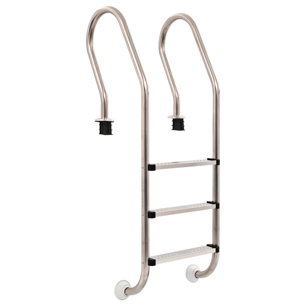 Scaletta per piscina 3 gradini in acciaio inox 304 120 cm cod mxl 40447