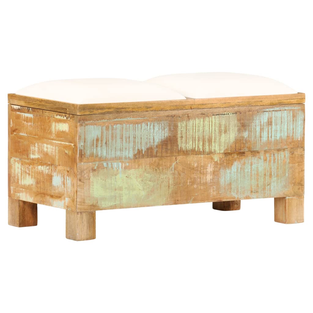 Cassapanca in legno massello di recupero 40x40x40 cm cod mxl 48641