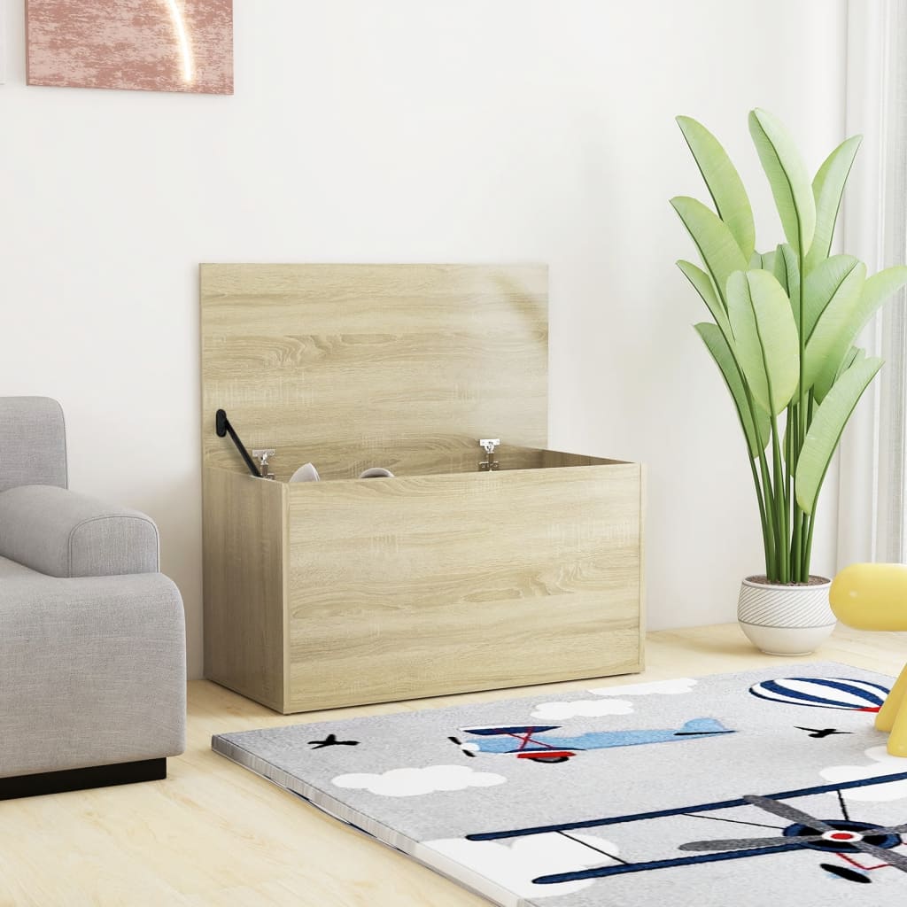 Cassapanca rovere sonoma 84x42x46 cm in legno ingegnerizzato cod mxl 48471