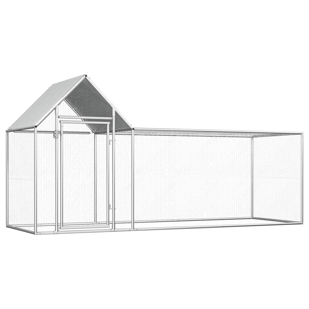 Pollaio 3x1x1,5 m in acciaio zincato cod mxl 49316