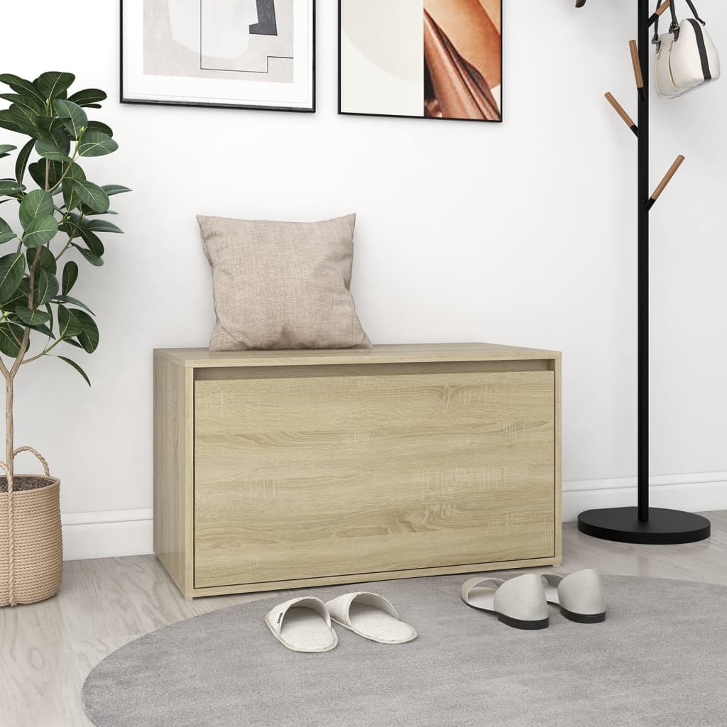 Panca da ingresso 80x40x45 cm rovere sonoma truciolato cod mxl 53657
