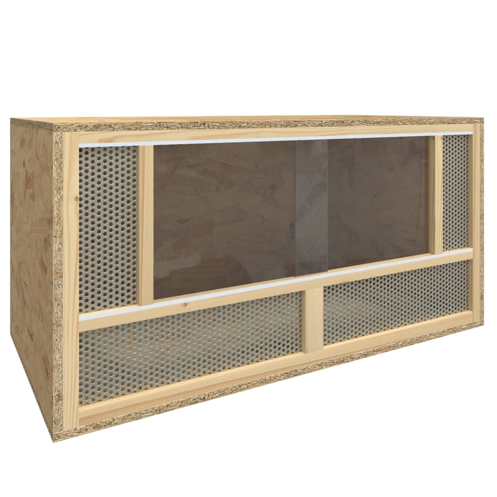 Terrario in legno multistrato 80x40x40 cm cod mxl 54293