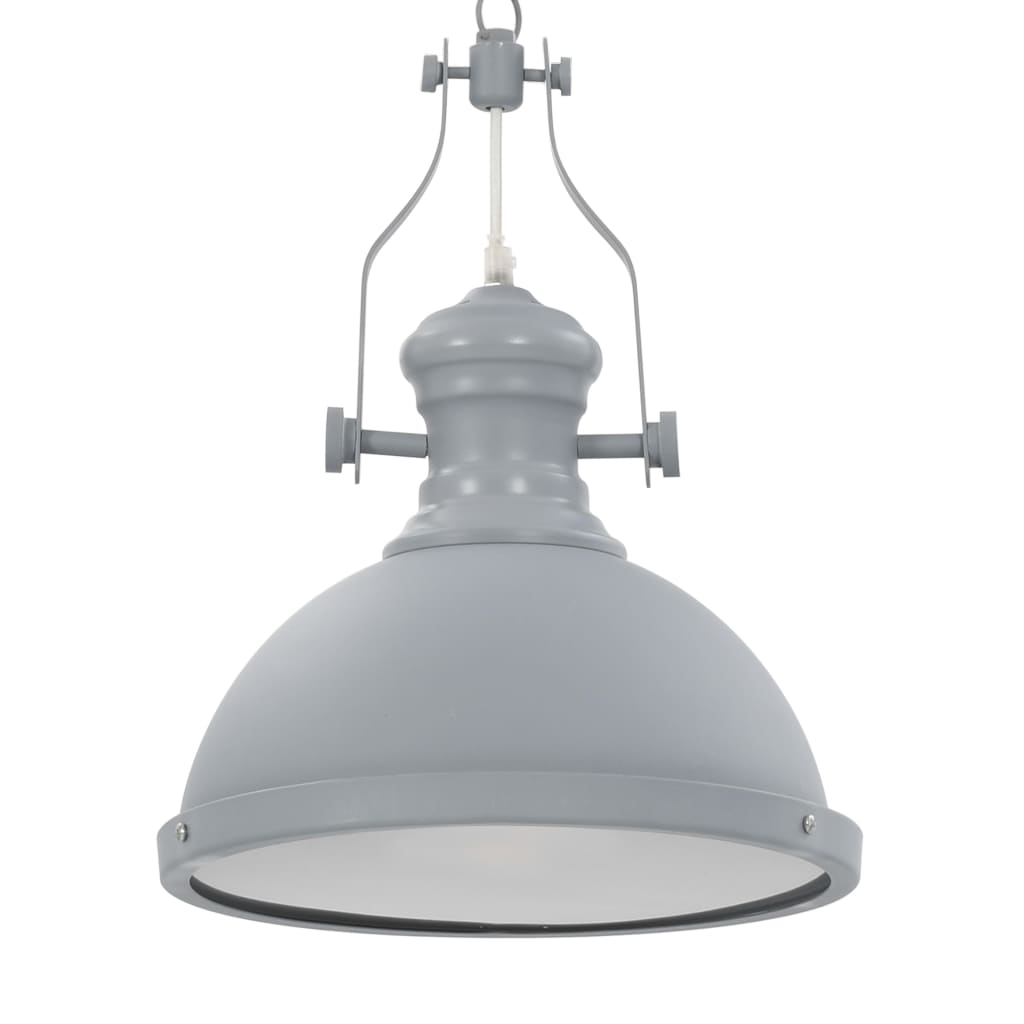 Lampadario grigio rotondo e27 cod mxl 64319