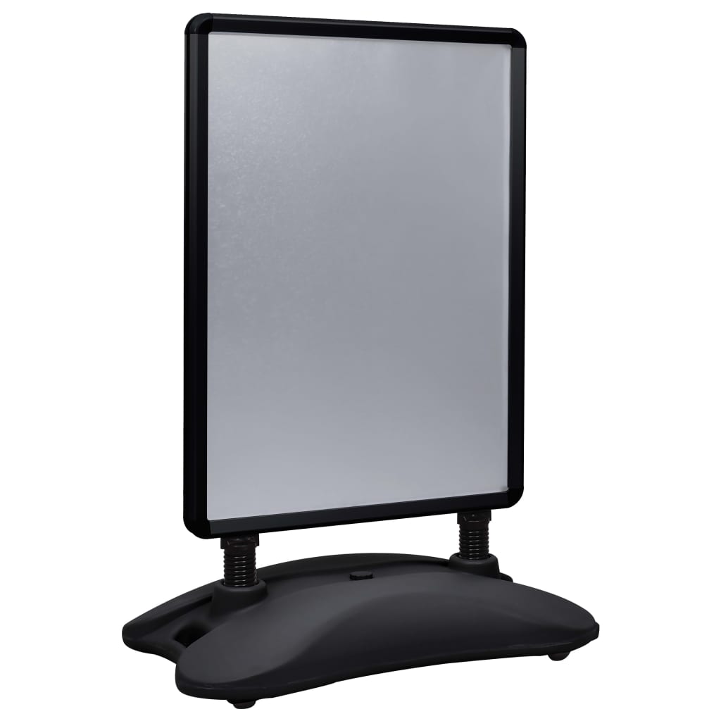 Piedistallo per poster a1 base ad acqua nero lega di alluminio cod mxl 64479