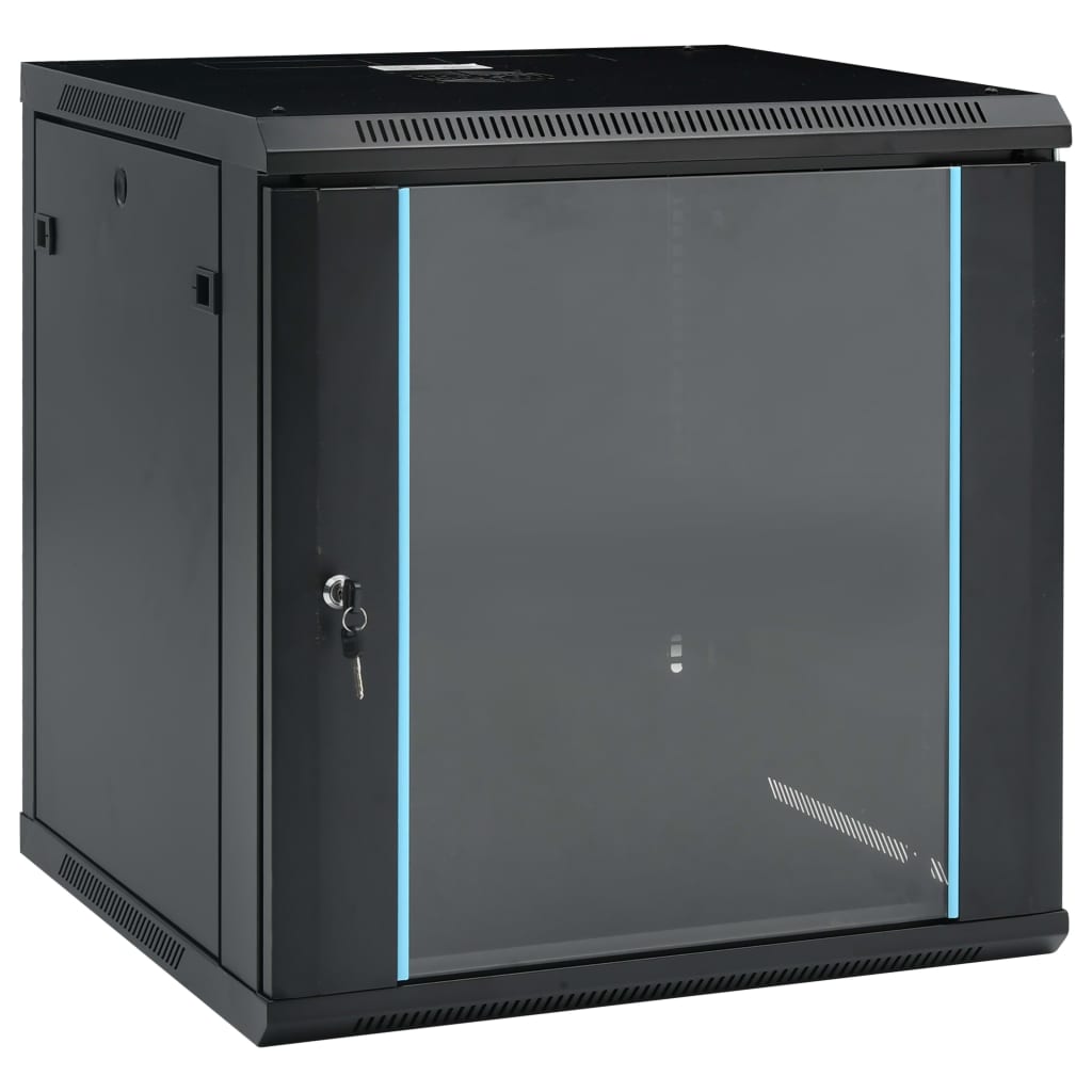 Armadietto di rete a parete 12u da 19 ip20 600x600x640 mm cod mxl 76492