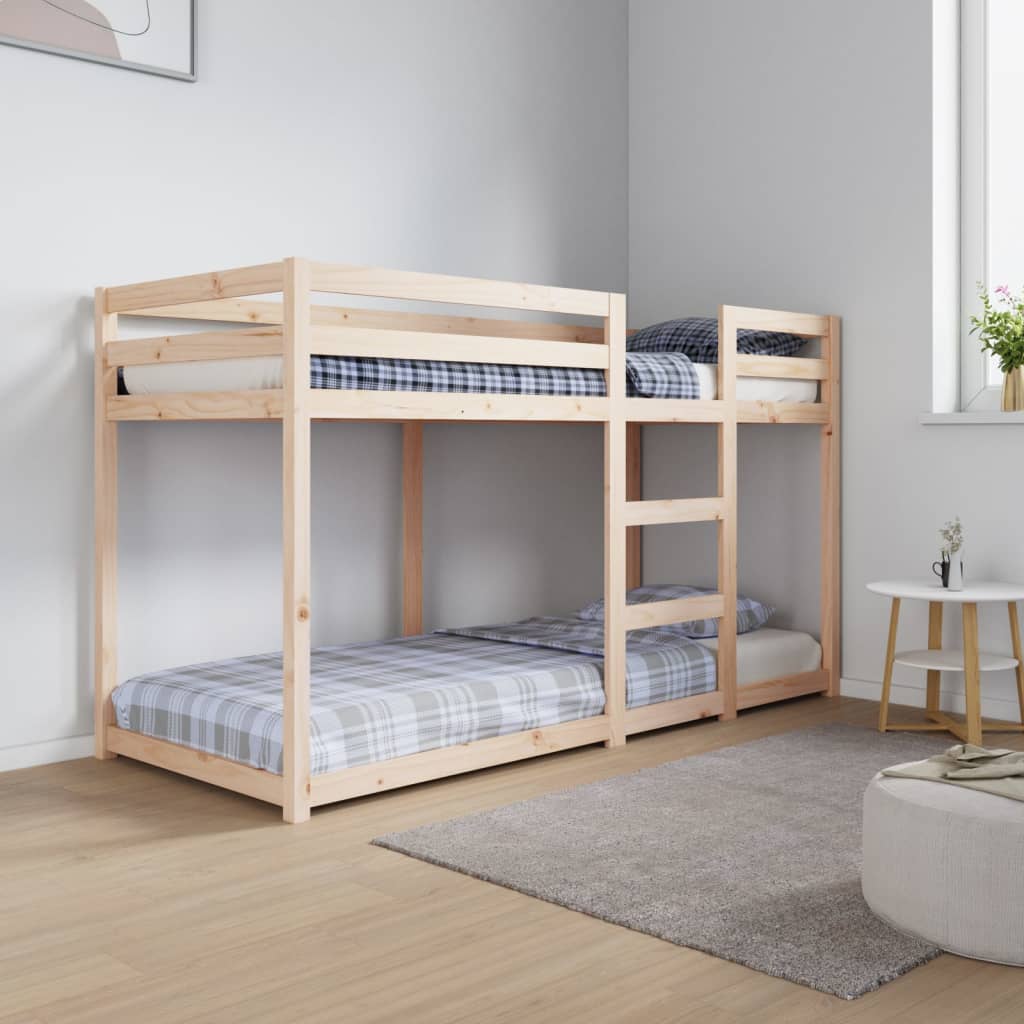 Letto a castello 75x190 cm in legno massello di pino cod mxl 63989