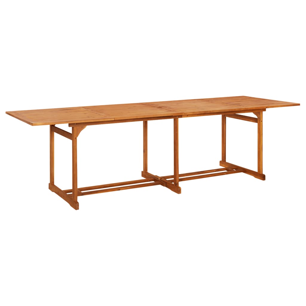 Tavolo da pranzo per esterni 280x90x75cm legno massello acacia cod mxl 34092