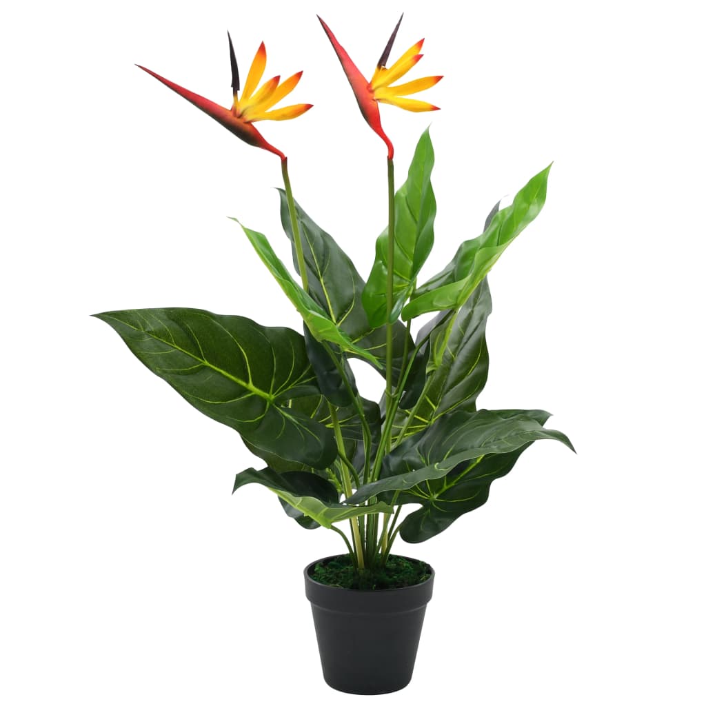 Pianta artificiale strelitzia regina uccello del paradiso 66 cm cod mxl 59097