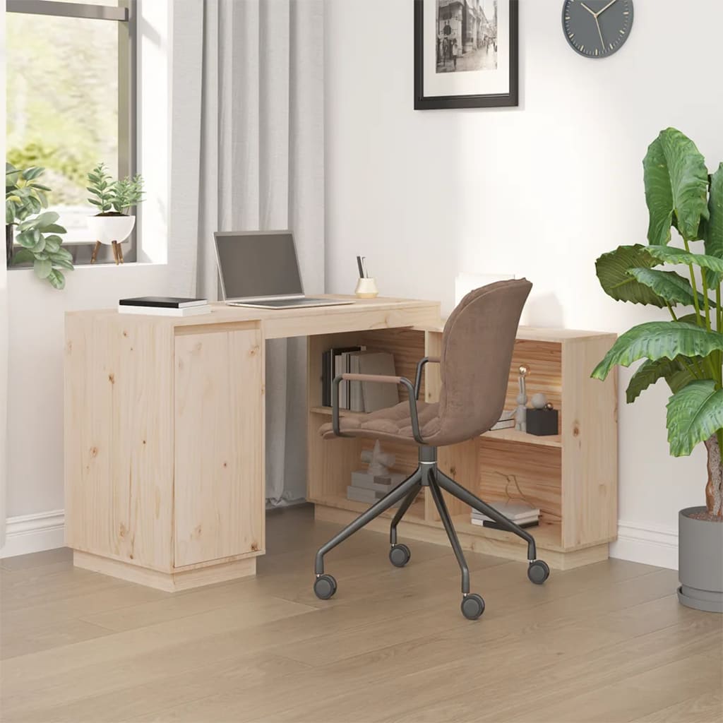 Scrivania 110x50x75 cm in legno massello di pino cod mxl 75300