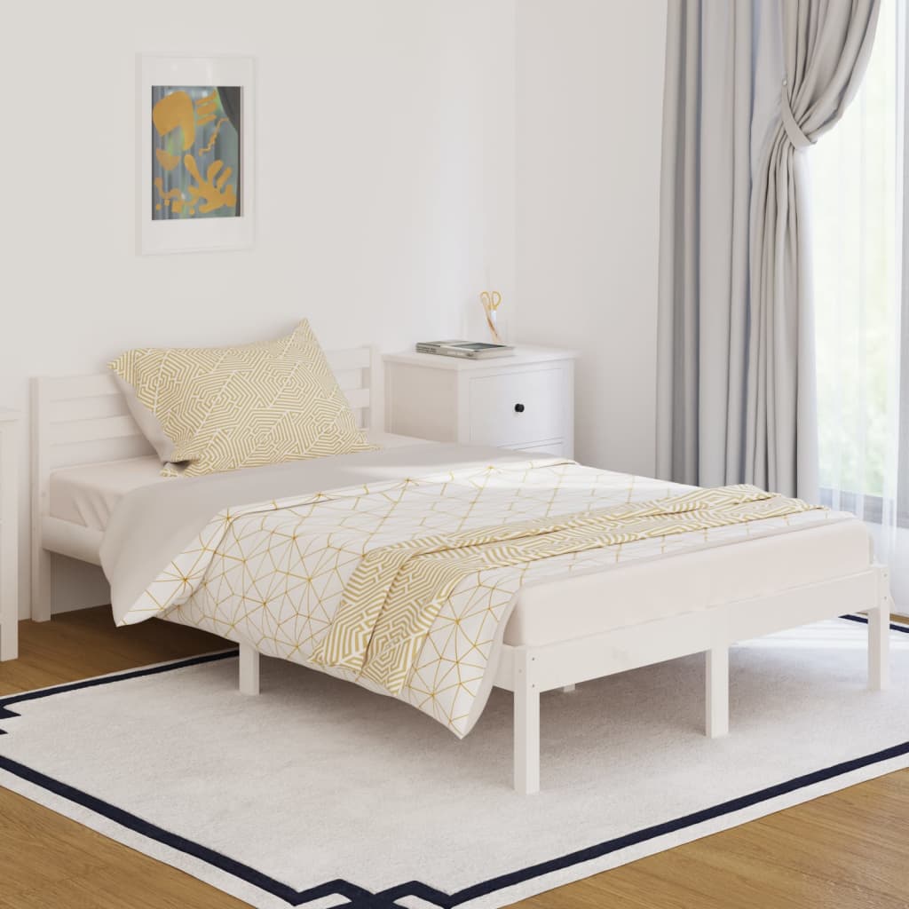 Giroletto in legno massello di pino 120x200 cm bianco cod mxl 50105