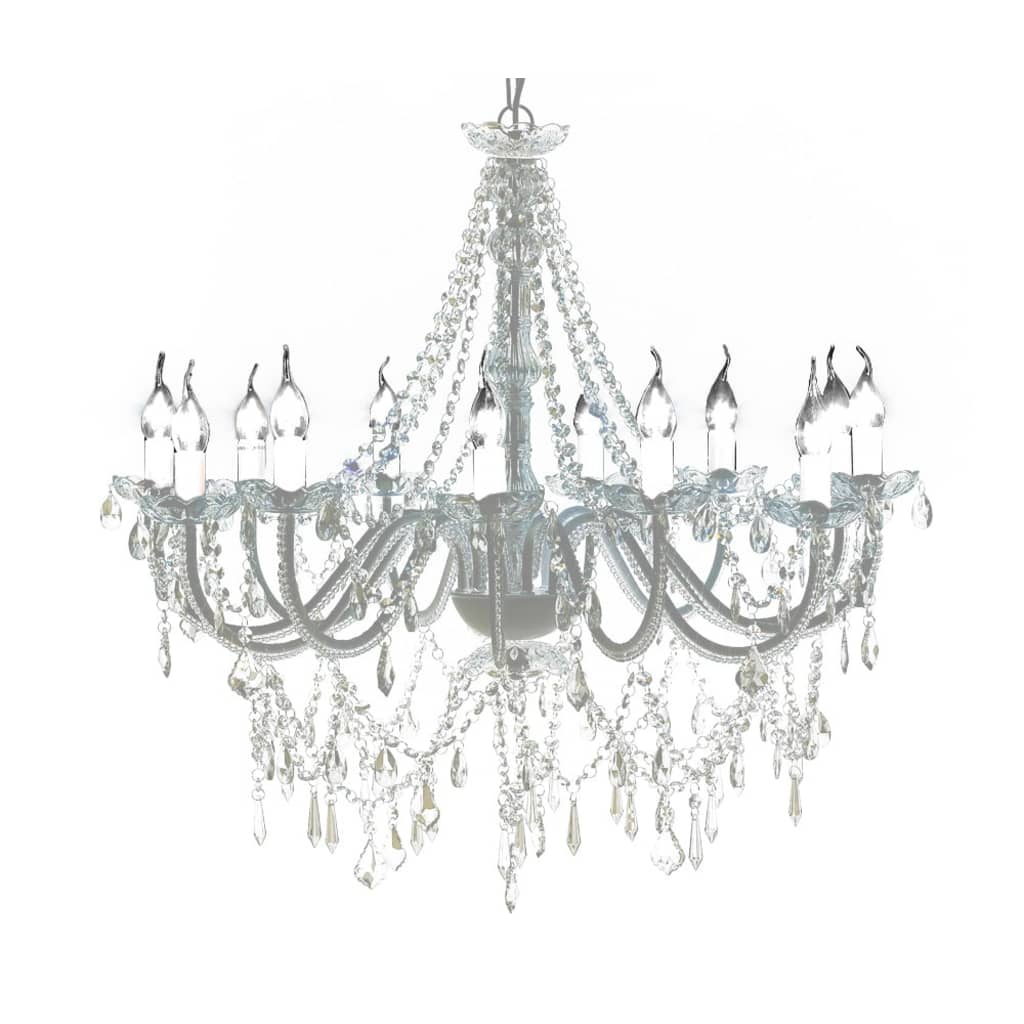 Lampadario classico vetro 1600 cristalli, a sospensione cod mxl 50187